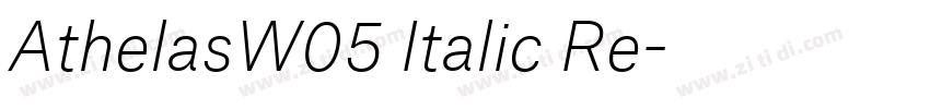AthelasW05 Italic Re字体转换